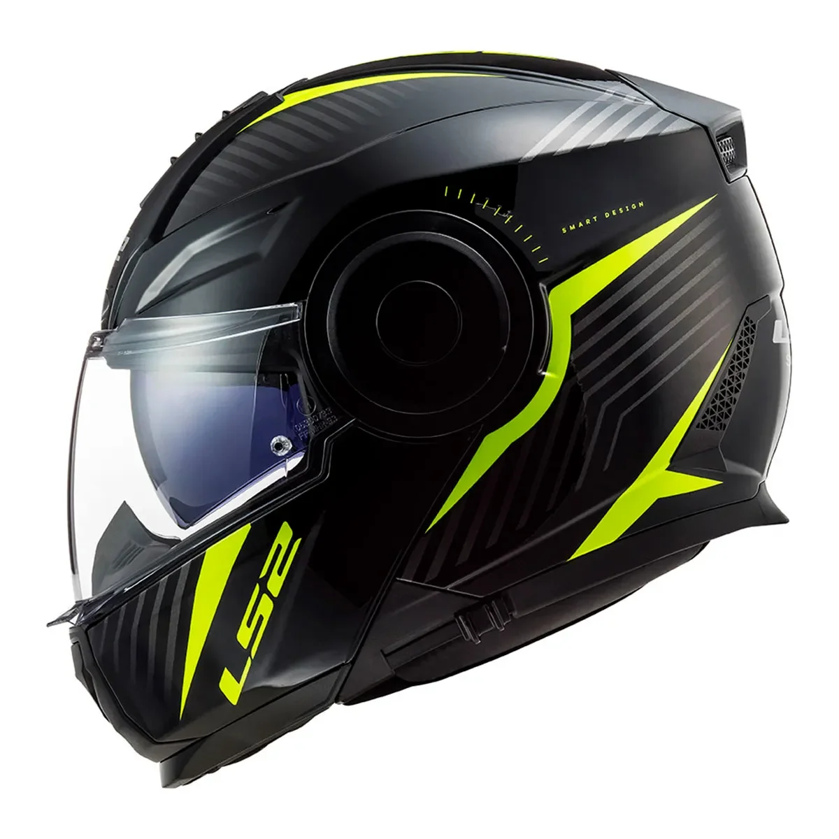 Capacete LS2 FF902 Scope Max Preto/Amarelo Flúor - Spinelli Motos